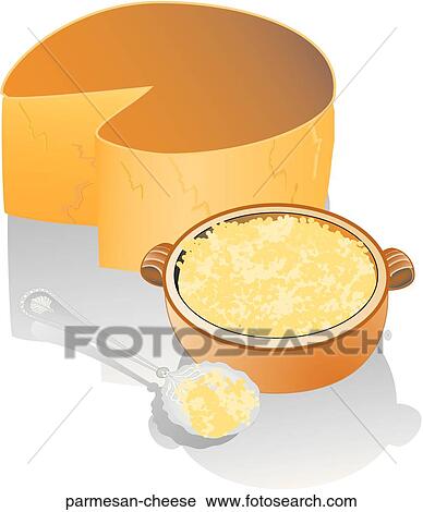 Parmesan Cheese View Large Illustration Clip Art - Parmesan Cheese. Fotosearch