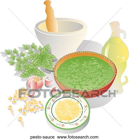 Clip Art - Pesto Sauce. Fotosearch