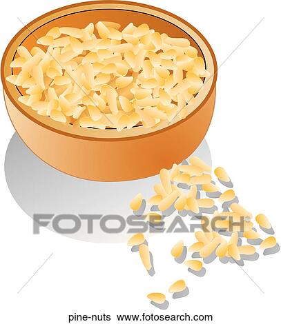 Stock Illustration - Pine Nuts. Fotosearch