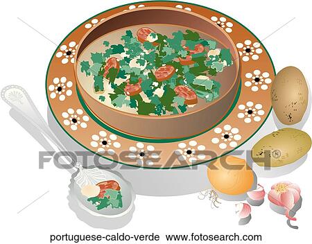 Clip Art - Portuguese Caldo Verde . Fotosearch
