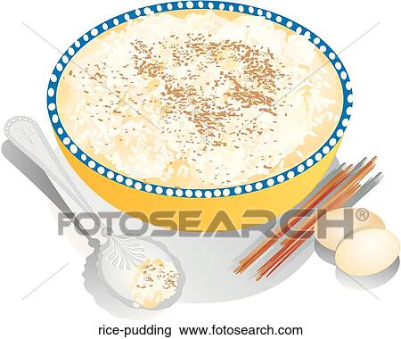 Rice Pudding View Large Illustration Drawing - Rice Pudding. Fotosearch