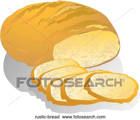 Clip Art - Rustic Bread. Fotosearch