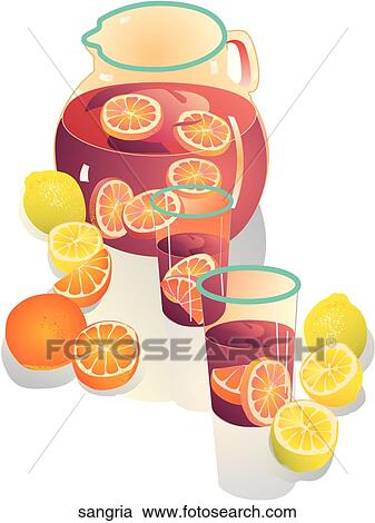 Sangria View Large Illustration Clipart - Sangria. Fotosearch