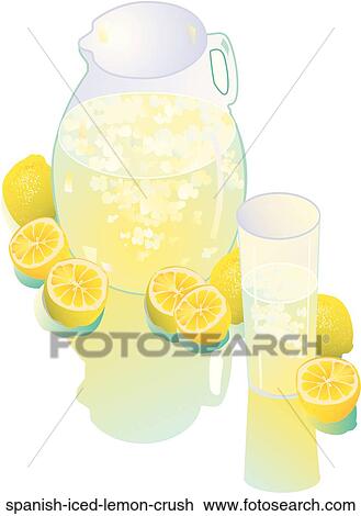 Drawing - Spanish Iced Lemon Crush . Fotosearch