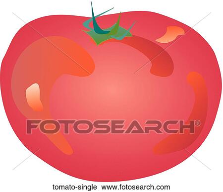 Clip Art - Tomato Single. Fotosearch