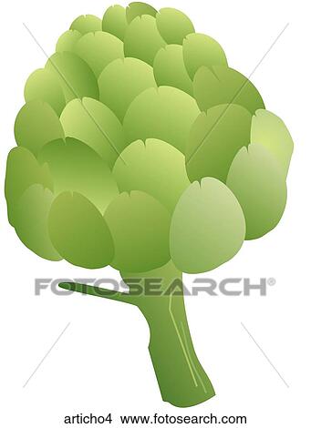 Artichokes-One View Large Illustration Stock Illustration - Artichokes-One. Fotosearch
