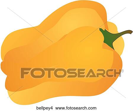 Bell Peppers-One Yellow View Large Illustration Stock Illustration - Bell Peppers-One Yellow. Fotosearch