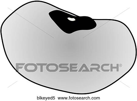Stock Illustration - Black-Eyed Peas-One B&W. Fotosearch