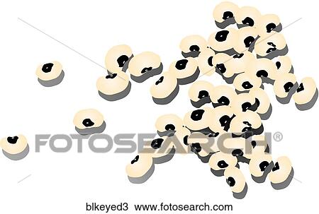 Drawing - Black-Eyed Peas-Shadows. Fotosearch