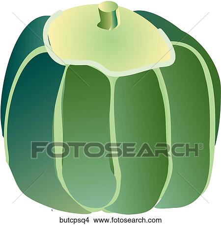 Buttercup Squash-One View Large Illustration Stock Illustration - Buttercup Squash-One. Fotosearch
