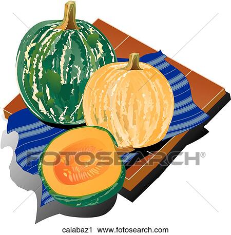 Clip Art - Calabaza-Composition. Fotosearch