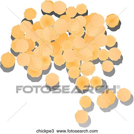 Drawing - Chick Peas-Shadows. Fotosearch