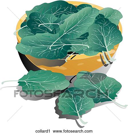 Clip Art - Collards-Composition. Fotosearch