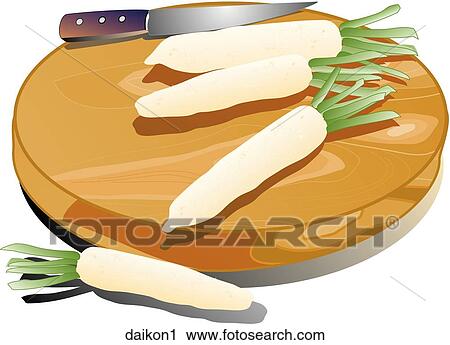 Daikon-Composition View Large Illustration Clip Art - Daikon-Composition. Fotosearch