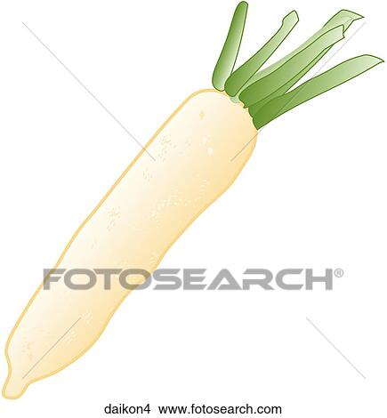 Daikon-One View Large Illustration Stock Illustration - Daikon-One. Fotosearch