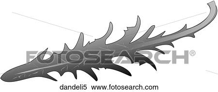 Dandelion Greens-One B&W View Large Illustration Stock Illustration - Dandelion Greens-One B&W. Fotosearch