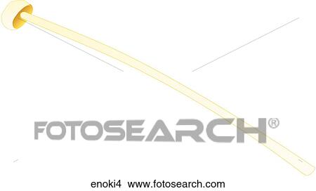 Enoki Mushrooms-One View Large Illustration Stock Illustration - Enoki Mushrooms-One. Fotosearch