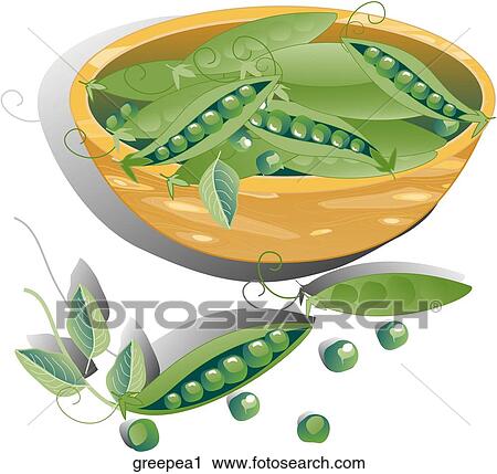 Green Peas-Composition View Large Illustration Clip Art - Green Peas-Composition. Fotosearch