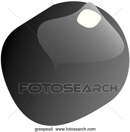 Stock Illustration - Green Peas-One B&W. Fotosearch