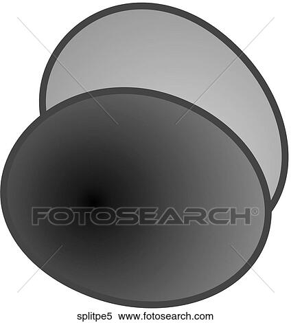 Stock Illustration - Green Split Peas-One B&W. Fotosearch