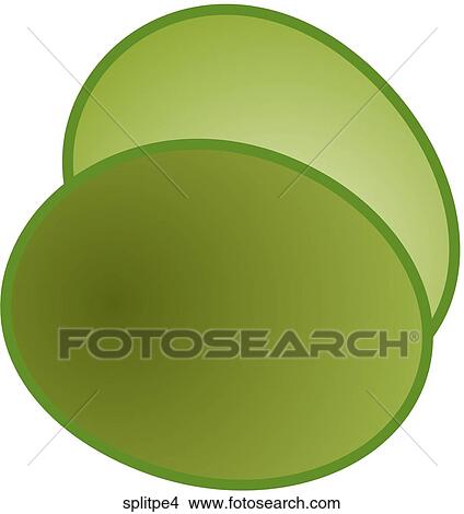 Stock Illustration - Green Split Peas-One. Fotosearch
