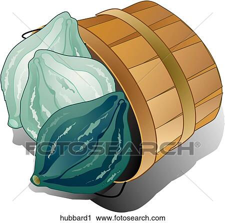 Clip Art - Hubbard Squash-Composition. Fotosearch