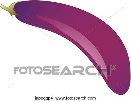 Japanese Eggplant-One View Large Illustration Stock Illustration - Japanese Eggplant-One. Fotosearch