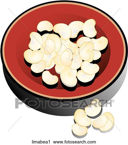 Clip Art - Lima Beans-Composition. Fotosearch