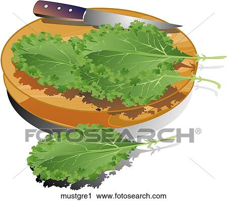Mustard Greens-Composition View Large Illustration Clip Art - Mustard Greens-Composition. Fotosearch