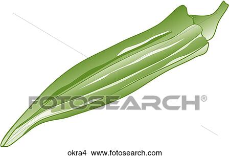 Okra-One View Large Illustration Stock Illustration - Okra-One. Fotosearch