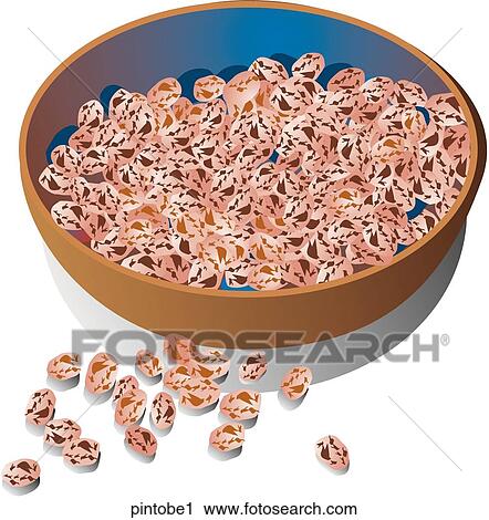 Pinto Beans-Composition View Large Illustration Clip Art - Pinto Beans-Composition. Fotosearch