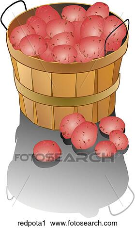 Red Potatoes-Composition View Large Illustration Clip Art - Red Potatoes-Composition. Fotosearch