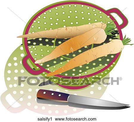 Salsify-Composition View Large Illustration Clip Art - Salsify-Composition. Fotosearch