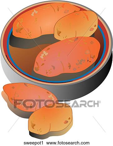 Clip Art - Sweet Potatoes-Composition. Fotosearch