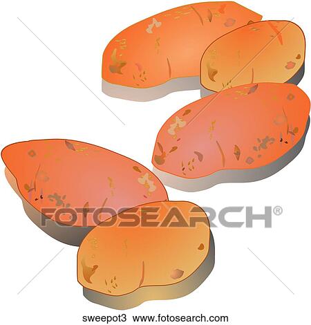 Sweet Potatoes-Shadows View Large Illustration Drawing - Sweet Potatoes-Shadows. Fotosearch