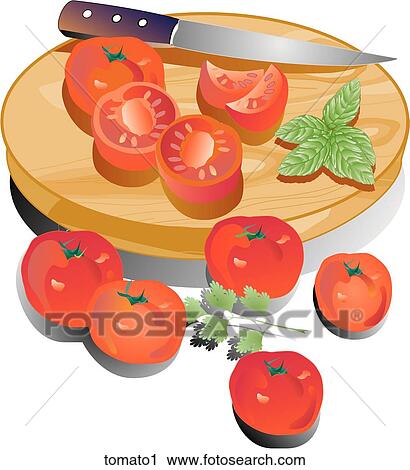 Tomatoes-Composition View Large Illustration Clip Art - Tomatoes-Composition. Fotosearch