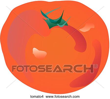 Tomatoes-One View Large Illustration Stock Illustration - Tomatoes-One. Fotosearch