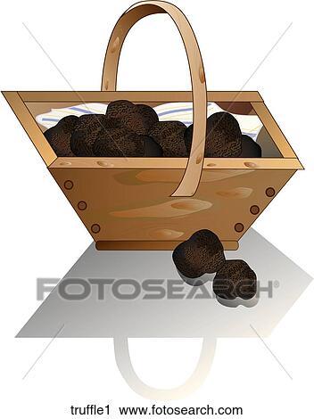 Clip Art - Truffles-Composition. Fotosearch