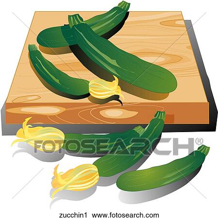 Clip Art - Zucchini-Composition. Fotosearch