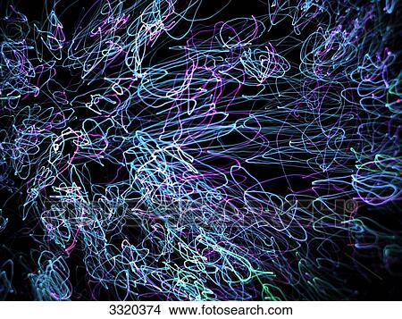Picture - Abstract pattern of light . Fotosearch