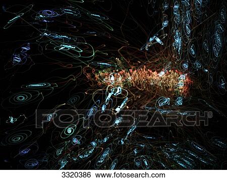 Stock Photograph - Abstract pattern of light . Fotosearch