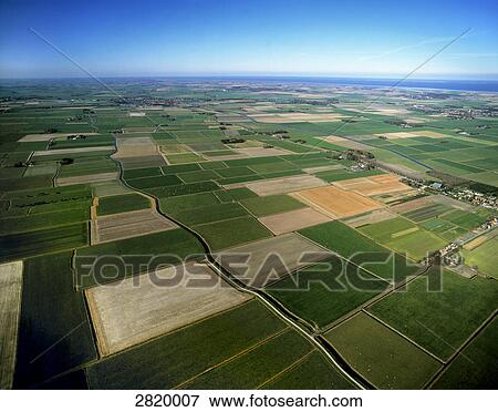 Aerial view of field View Large Photo Image Stock Photo - Aerial view of field . Fotosearch