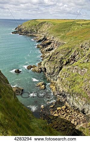 Ardmore cliffs, Ireland View Large Photo Image Picture - Ardmore cliffs, Ireland . Fotosearch