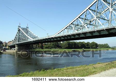 Stock Image - Bridge across river . Fotosearch