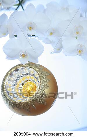 Close-up of Christmas ornament hanging on tree View Large Photo Image Picture - Close-up of Christmas ornament hanging on tree . Fotosearch