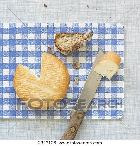 Close-up of cookie with bread and knife View Large Photo Image Stock Photograph - Close-up of cookie with bread and knife . Fotosearch