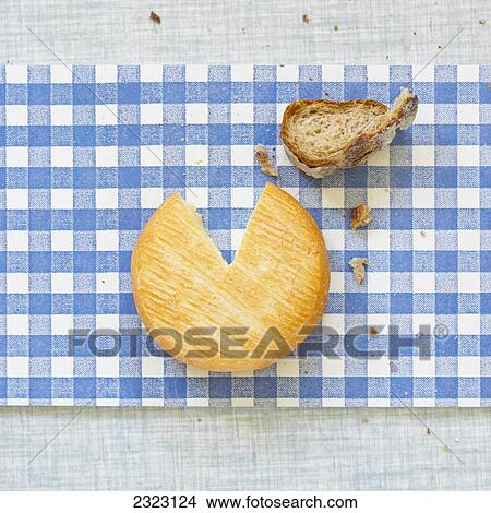 Picture - Close-up of cookie with bread . Fotosearch