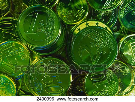 Close-up of Euro coins View Large Photo Image Stock Photograph - Close-up of Euro coins . Fotosearch