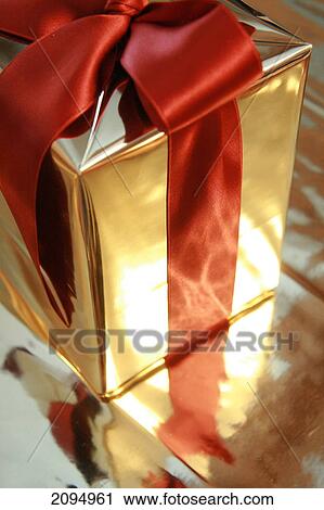 Stock Image - Close-up of gift box . Fotosearch