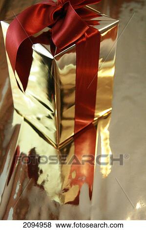 Close-up of gift box View Large Photo Image Stock Photo - Close-up of gift box . Fotosearch